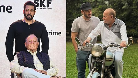 Salman Khan with Salim Khan