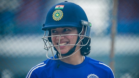 Smriti Mandhana in training