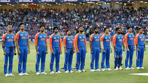 Indian team on the ground for Asia Cup clash