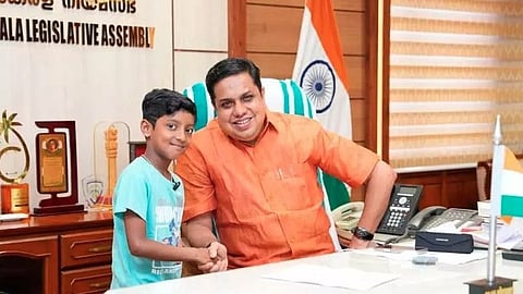 A third-grader Ahaan was a guest in the Legislative Assembly.