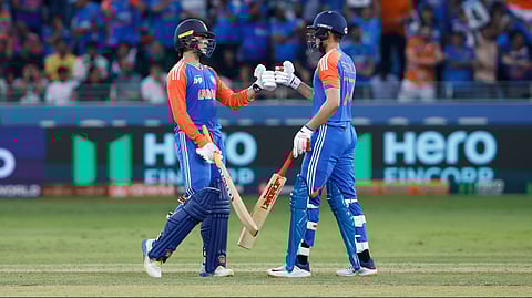 Abhishek Sharma and Shubman Gill batting together