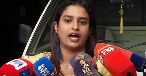 The Congress party handed over the documents to the family of M.N. Vijayan