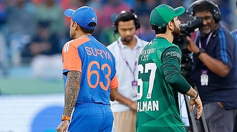 Salman agha surya kumar handshake trophy controversy