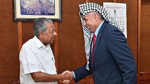 Palestine Ambassador Meets Kerala Chief Minister