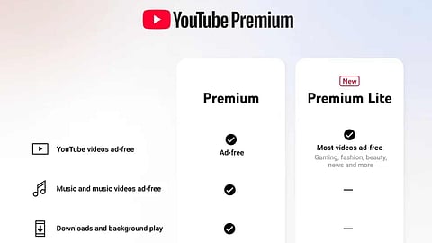 YouTube 'Premium Lite' Arrives In India