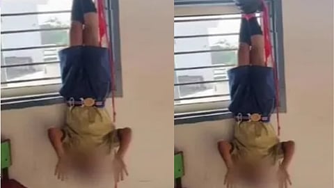 7-year-old Class 2 student hung upside down by school bus driver