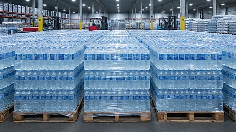 Bottled water AI image