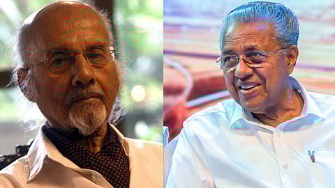 tjs george -pinarayi vijayan  