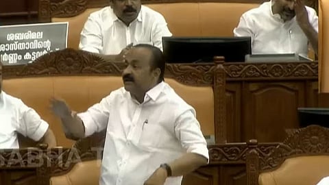 Speaker adjourned the assembly temporarily following the opposition's protest