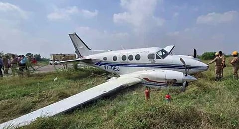 Private plane crashes in UP's Farrukhabad
