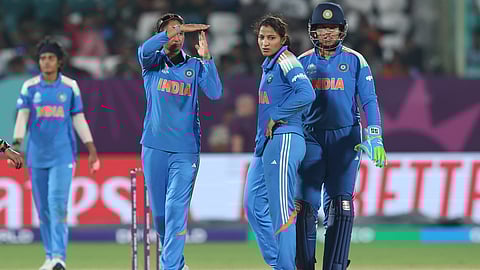 Women's World Cup ODI cricket match between India Women and South Africa Women