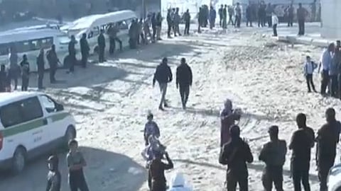 Hamas released seven hostages into the custody of the Red Cross