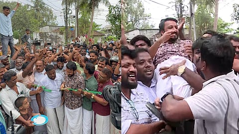 Dyfi protest against Rahul Mangkootatil at Palakkad