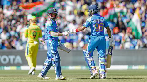 Rohit and Shreyas during batting 