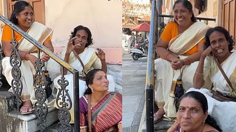 video of Malayali women questioning British tourists is going viral