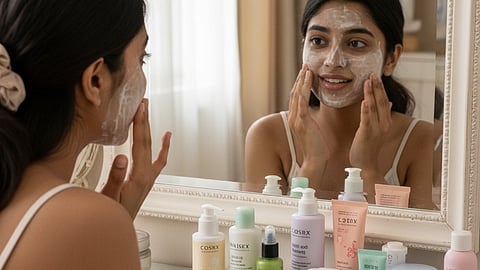 Gen Z doing skin care routine Korean skin care Products