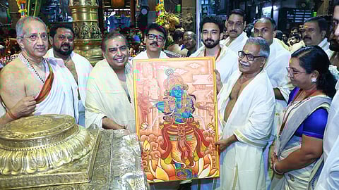 Mukesh Ambani visits Guruvayur