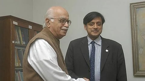 congress leader Shashi Tharoor birthday wish to L K Advani 