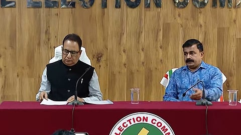Election Commissioner's pressmeet
