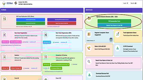 SIR kerala voter can now fill up the enumeration forms online