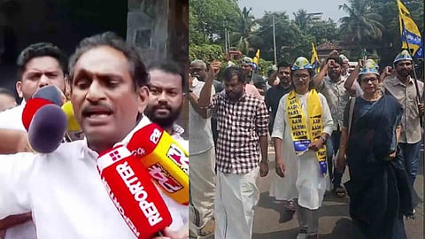 congress ward councilor join aap in kozhikkode