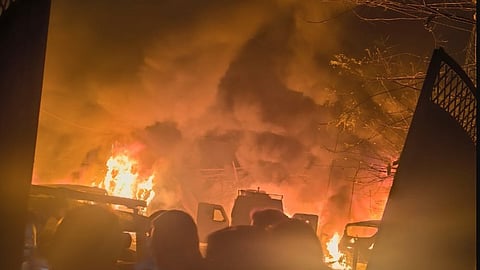 Explosion of confiscated Ammonium Nitrate at Nowgam Police Station 