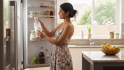 How to store milk in fridge