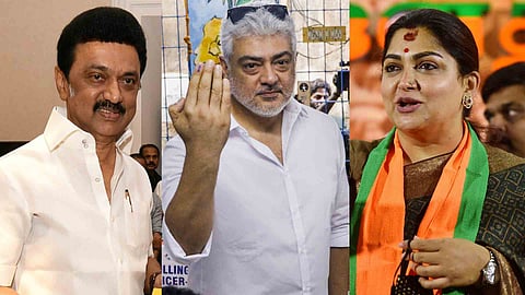 M K Stalin, Ajith Kumar, Khushbu