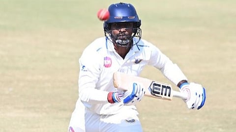 Baba Aparajith batting