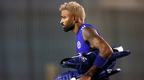 hardik pandya in practice