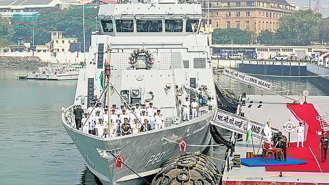  commissioning of INS Mahe
