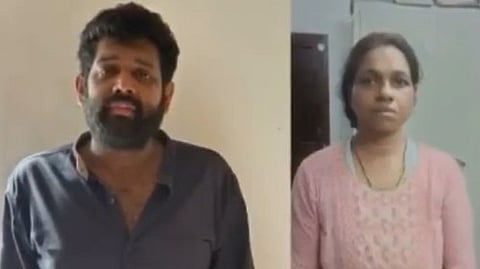 Nidhin, Sandhya arrest
