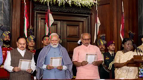 Constitution Day celebrations at Central Hall of Samvidhan Sadan, in New Delhi