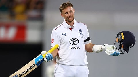 Joe Root century celebration