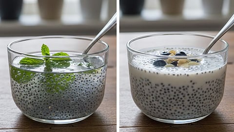 Chia Seeds in water vs milk