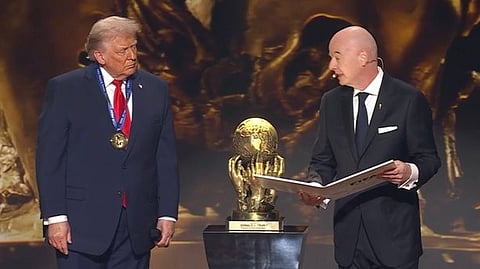 Donald Trump awarded FIFA Peace prize at 2026 World Cup draw