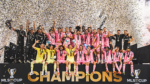 Inter Miami team with MLS title