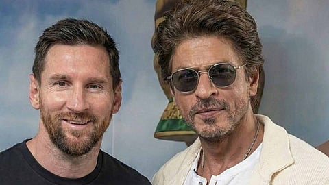 Messi and Shah Rukh Khan