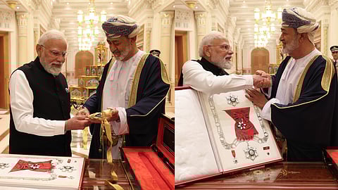 PM Modi Receives Order of Oman In Muscat