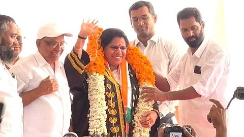 p indira elected as kannur mayor
