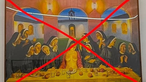 Protests are rising against the distortion of 'The Last Supper' at the Biennale