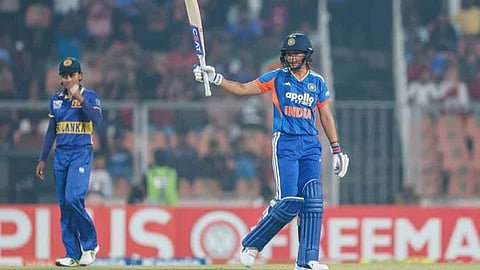 Captain Harmanpreet Kaur’s brilliant 68 off 43 powered India to post 175 against Sri Lanka.