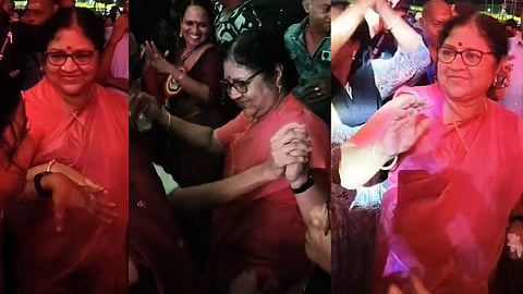 minister dr r bindu dances