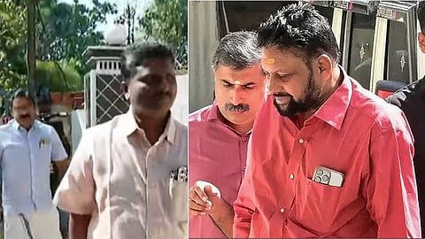 Leaders visit tantri Rajeev kandararu house at Alappuzha