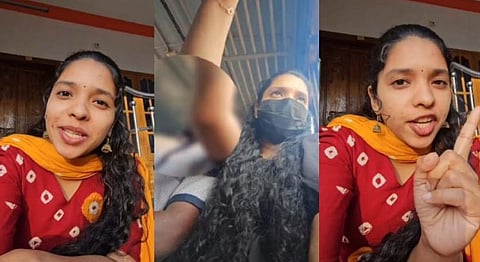 a young woman who shared a video of bus harassment