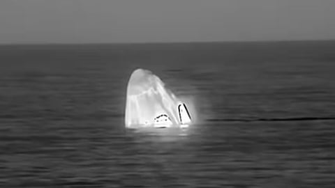 Four astronauts splash down safely