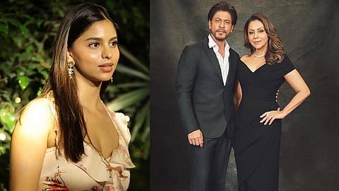 Suhana, Shah Rukh Khan and Gauri Khan