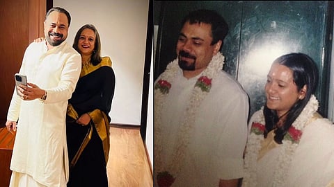 Prakash Varma and wife Sneha