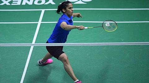 Saina Nehwal in match