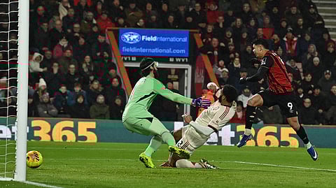 Evanilson gets the breakthrough for bournemouth against Liverpool